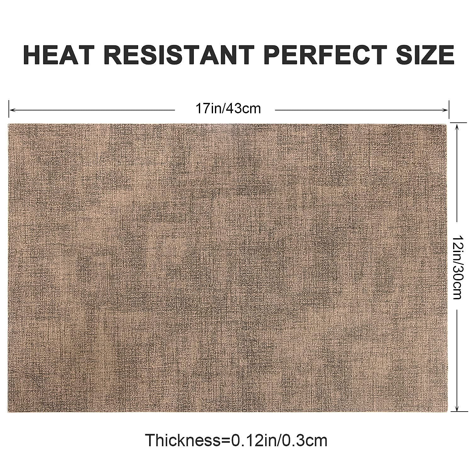 Premium PU Leather Heat-Resistant Placemats Set of 6 - Waterproof, Wipeable & Washable Table Mats - Non-Slip, Easy to Clean - Dark Brown - Perfect for Dining Tables, Kitchen Countertops & Outdoor Picnics