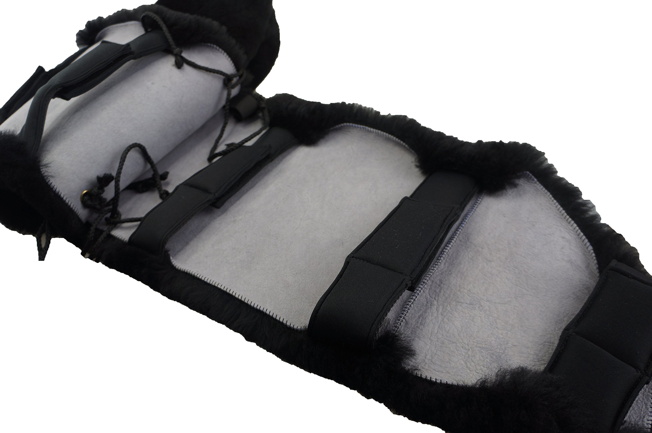 Genuine Merino Sheepskin Western Saddle Seat Saver with Extra Long Flap - Comfortable Horse Riding Accessory for Trail Rides & Equestrian Sports