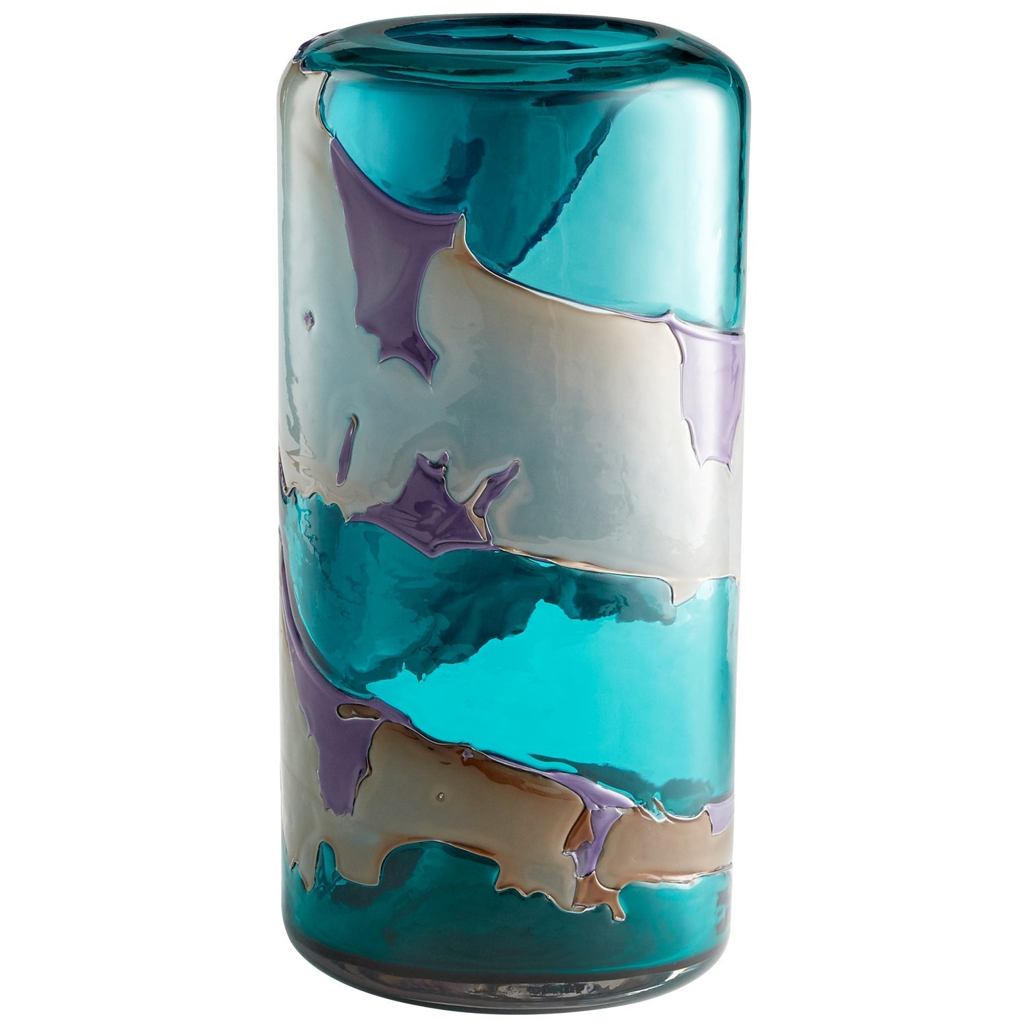 Cyan Design 10847 Ahoy Vase - Medium Blue Ceramic Vase for Home Decor, Wedding Centerpieces & Coastal Style Interiors | Perfect for Living Room, Dining Table & Beach House Decor