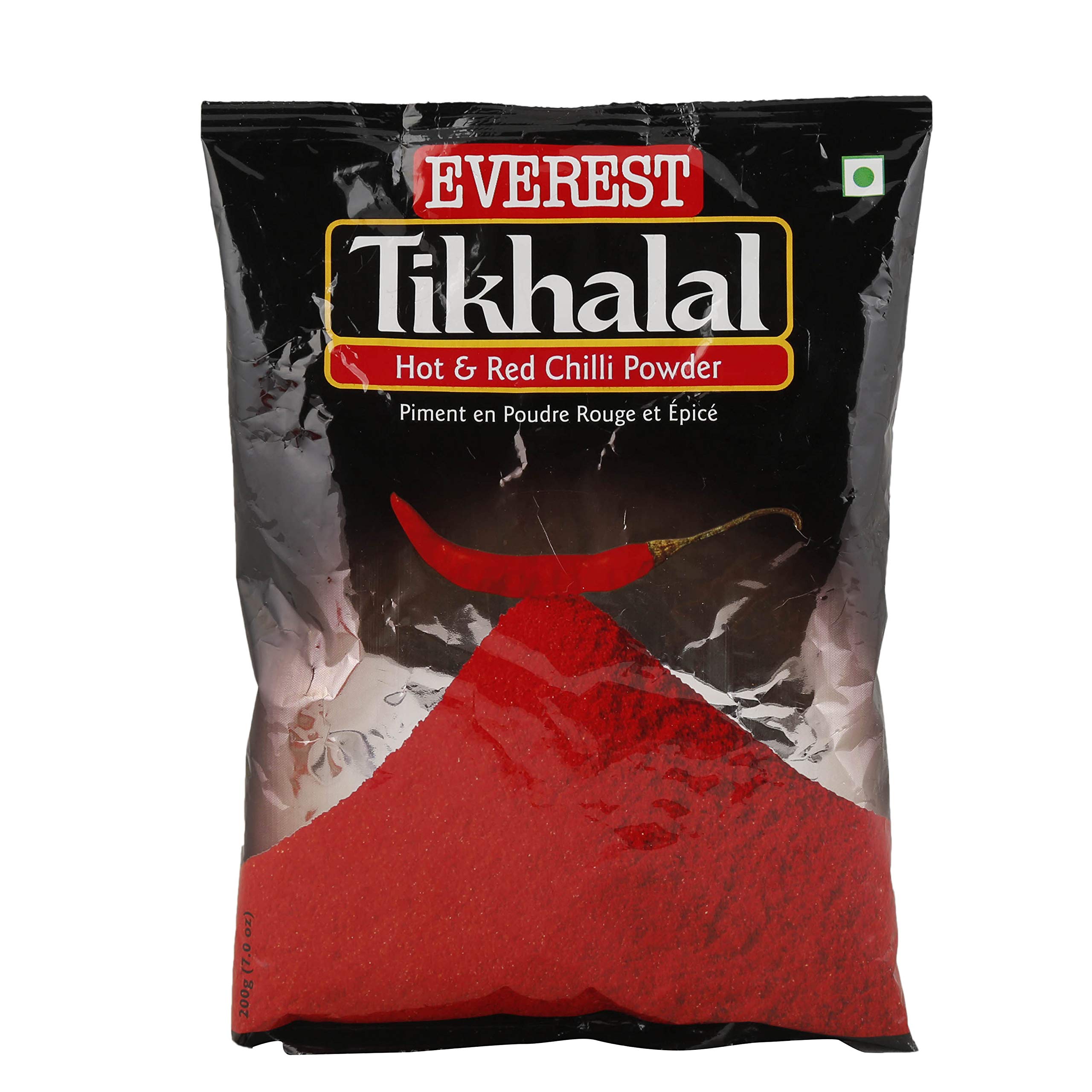 Everest Tikhalal Chili Powder - 200g Hot & Spicy Red Chili Powder for Cooking, Seasoning & Indian Cuisine | Perfect for Curries, Soups & Grilling