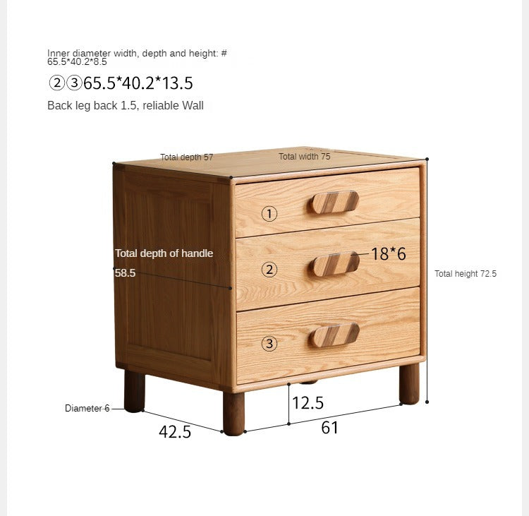 Solid Oak Wood Wardrobe Bookcase - Free Combination for Bedroom, Living Room, and Office Storage