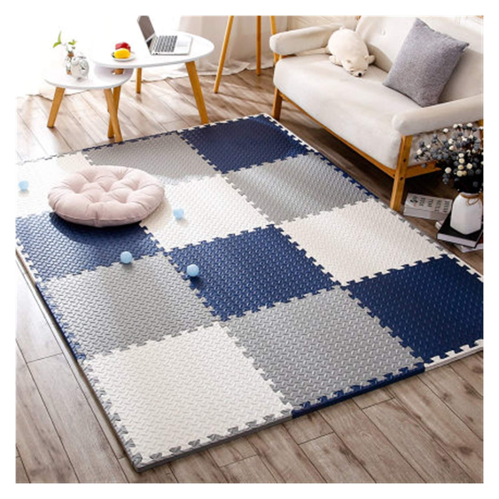 Non-Toxic Baby Foam Play Mat - 24-Piece Interlocking Puzzle Floor Tiles (30x30x2.5cm) for Kids Playroom, Nursery & Daycare - Dustproof, Durable & Shock-Absorbent - Perfect for Crawling, Learning & Playtime Safety