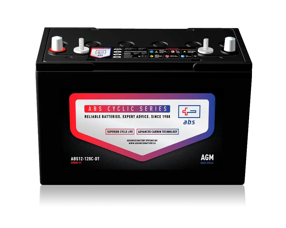 12V 118Ah Deep Cycle AGM Battery for Floor Scrubbers, Golf Carts & Marine Equipment - Reliable Power for Cleaning Machines, RV & Solar Applications