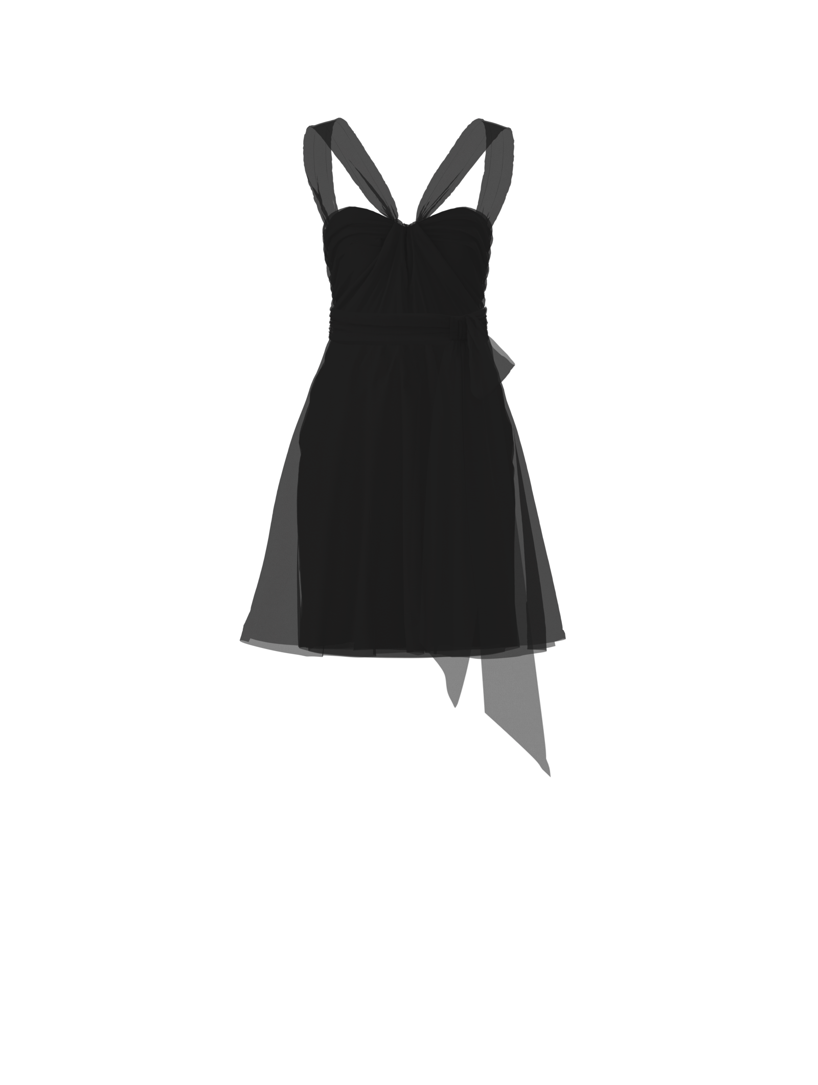 Elegant Black Cerisa Bodice with Carla Skirt and Sash Belt - Perfect for Evening Parties, Prom Dances & Formal Events