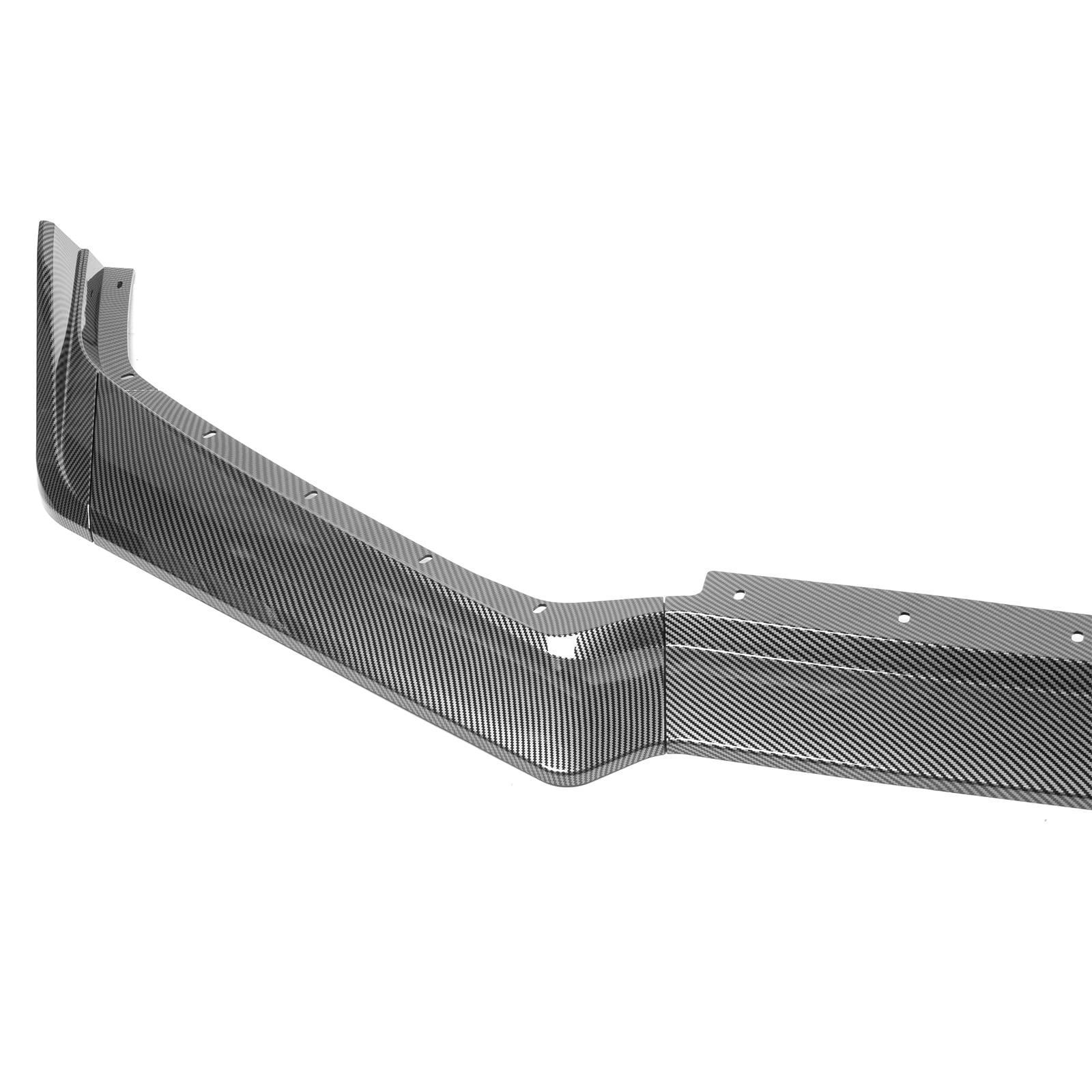 IKON MOTORSPORTS 5VM Style Front Bumper Lip Spoiler for 2020-2025 Chevy Corvette - ABS Plastic with Carbon Fiber Print - Enhances Aerodynamics & Sporty Look - Perfect for Street Racing & Car Shows