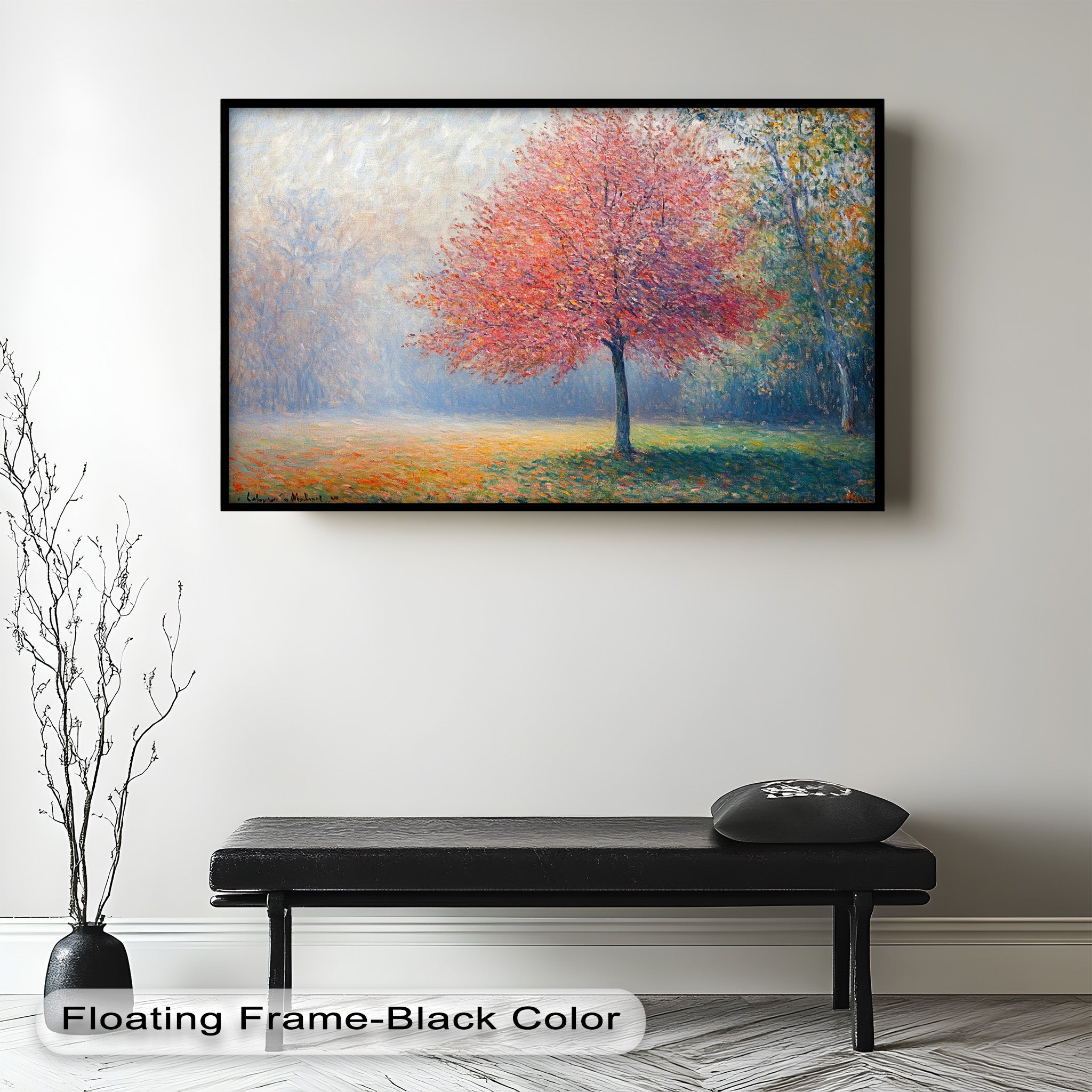 Autumn Radiance Impressionist Oil Painting - Handmade Landscape Artwork for Home Decor, Office Wall, Living Room & Gift