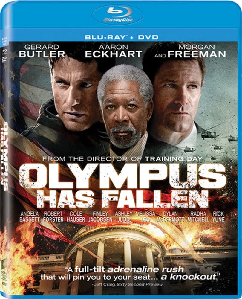 Gerard Butler Action Movie Trilogy: Olympus Has Fallen, London Has Fallen, Angel Has Fallen - 3-Disc Blu-ray Set with Bonus Art Card - Perfect for Movie Nights & Action Film Collectors