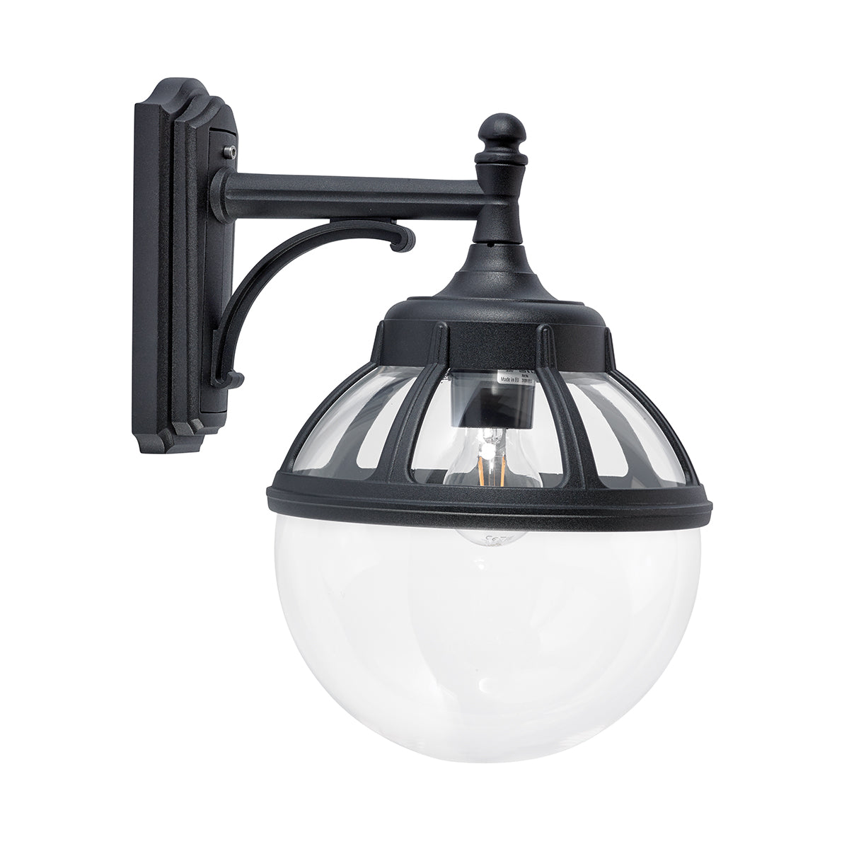 Bologna 1 Light Down Wall Sconce - Modern Matte Black Wall Light Fixture for Bedroom, Living Room & Hallway Lighting