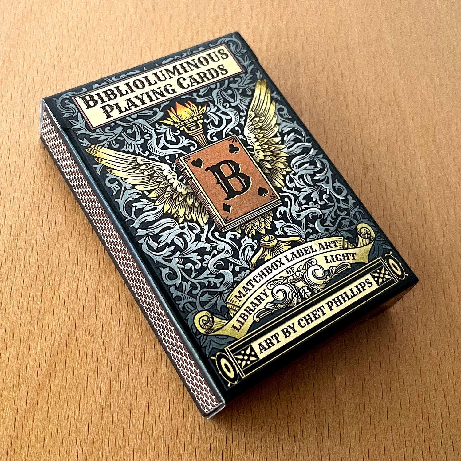 Biblioluminous Playing Cards - Premium Glow in The Dark Deck for Magic Tricks, Poker Nights & Game Parties - Perfect for Cardistry, Collectors & Unique Gifts