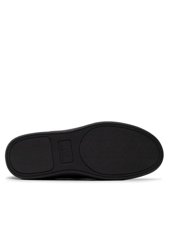 Armani Exchange Men's Hi-Top Black Sneakers - Stylish & Comfortable for Casual Wear, Running & Gym Workouts
