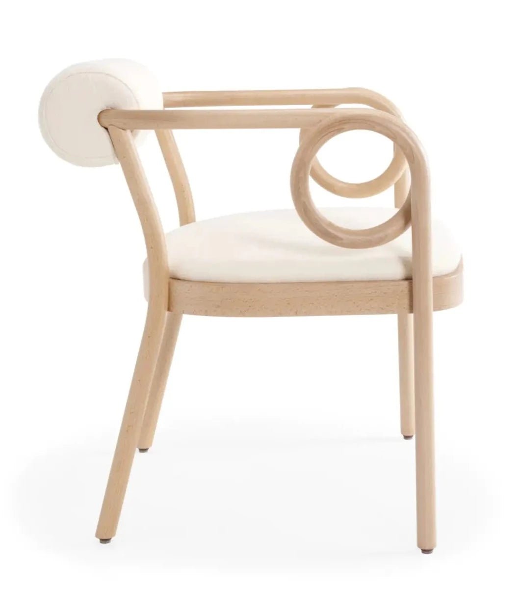GTV Loop Lounge Chair - Modern Indoor/Outdoor Accent Chair for Living Room, Patio & Office - Stylish Comfort for Relaxing & Reading