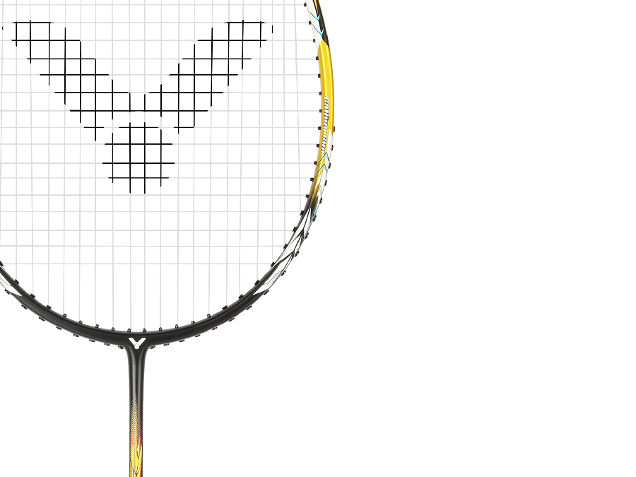 Victor Thruster K M134 Black Badminton Racket - Professional Carbon Fiber Badminton Racquet for Advanced Players - Perfect for Tournaments & Training Sessions