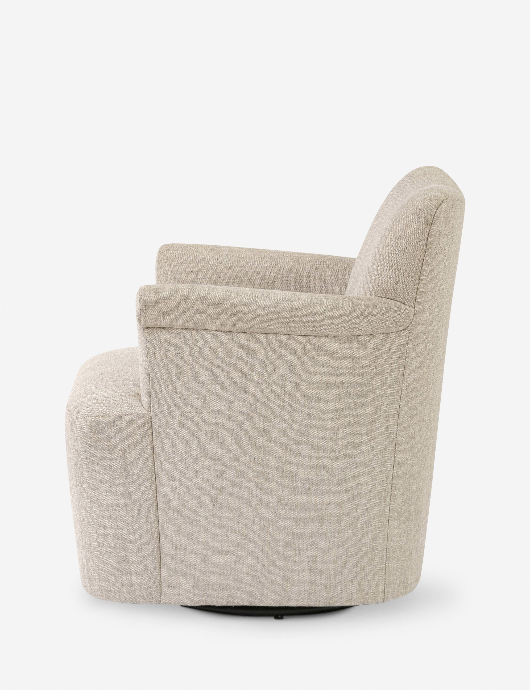 Amber Lewis x Four Hands Camellia Swivel Chair - Modern Velvet Upholstered Accent Chair for Living Room, Bedroom, or Office