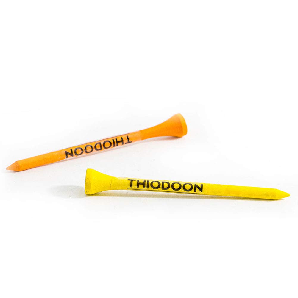 THIODOON Professional Natural Wood Golf Tees - Pack of 100 (3-1/4