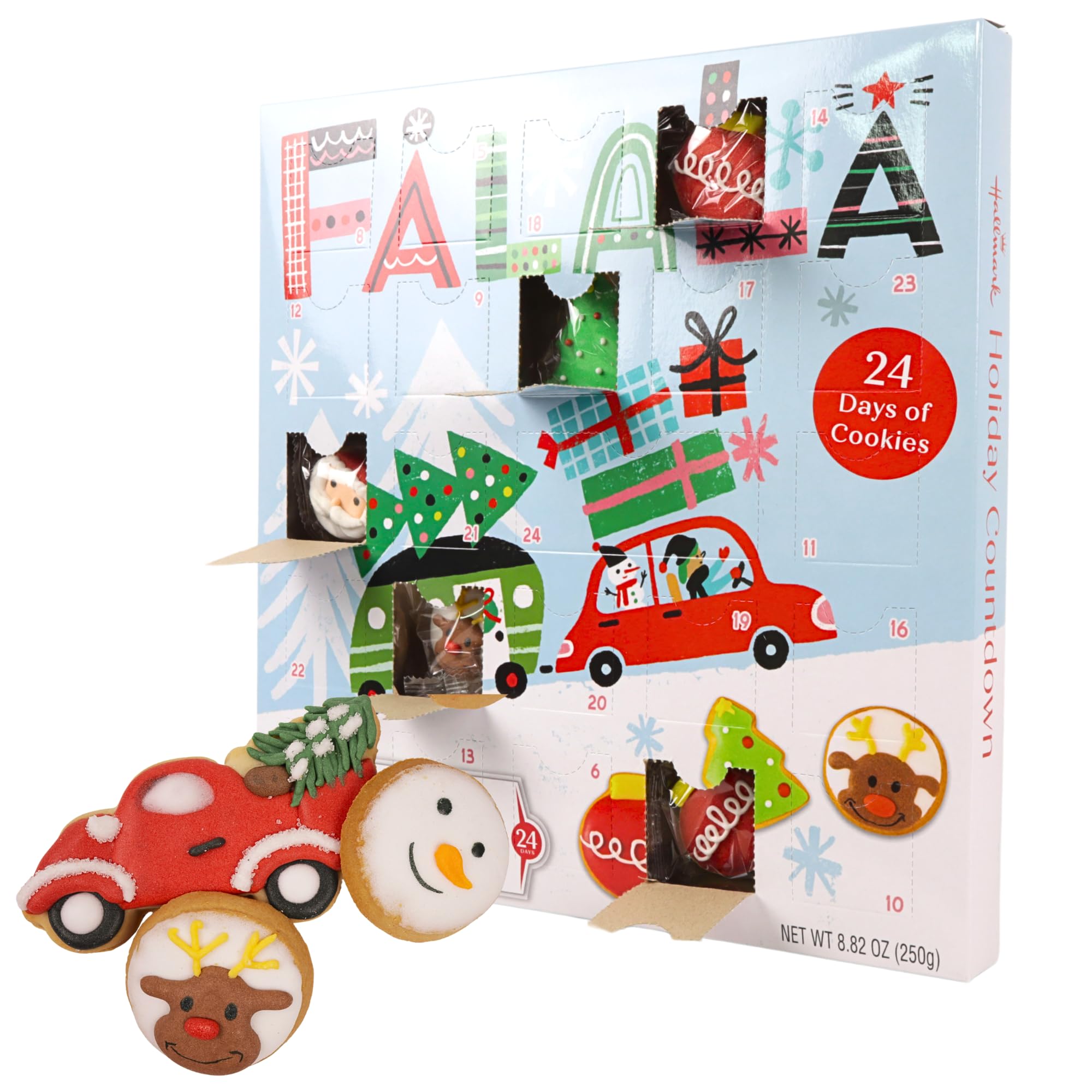 Hallmark 2024 Sugar Cookie Advent Calendar - Christmas Countdown Holiday Activity Kit for Kids & Families | Perfect for Holiday Baking, Gifts & Festive Countdowns
