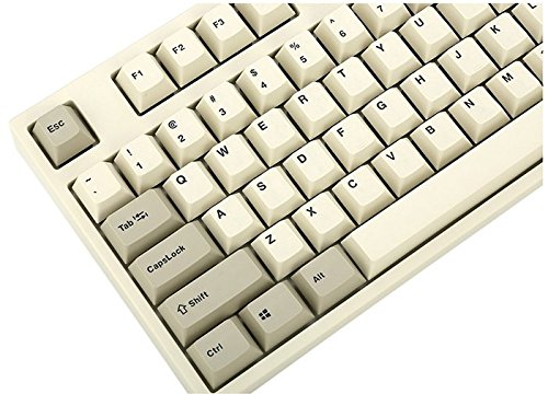Leopold FC750R PD 87-Key High-End Mechanical Keyboard with Cherry MX Brown Switches - 1.5mm PBT Keycaps (White) | Perfect for Gaming, Typing & Office Work