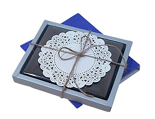 Premium Disposable Rectangular Paper Doilies 250 Sheets - Dust-Free, Clean Cut, Elegant Lace Design - Perfect for Wedding, Party & Table Decor (12 Inch, Silver) - Ideal for Cake Stands, Dessert Displays & Buffet Tables