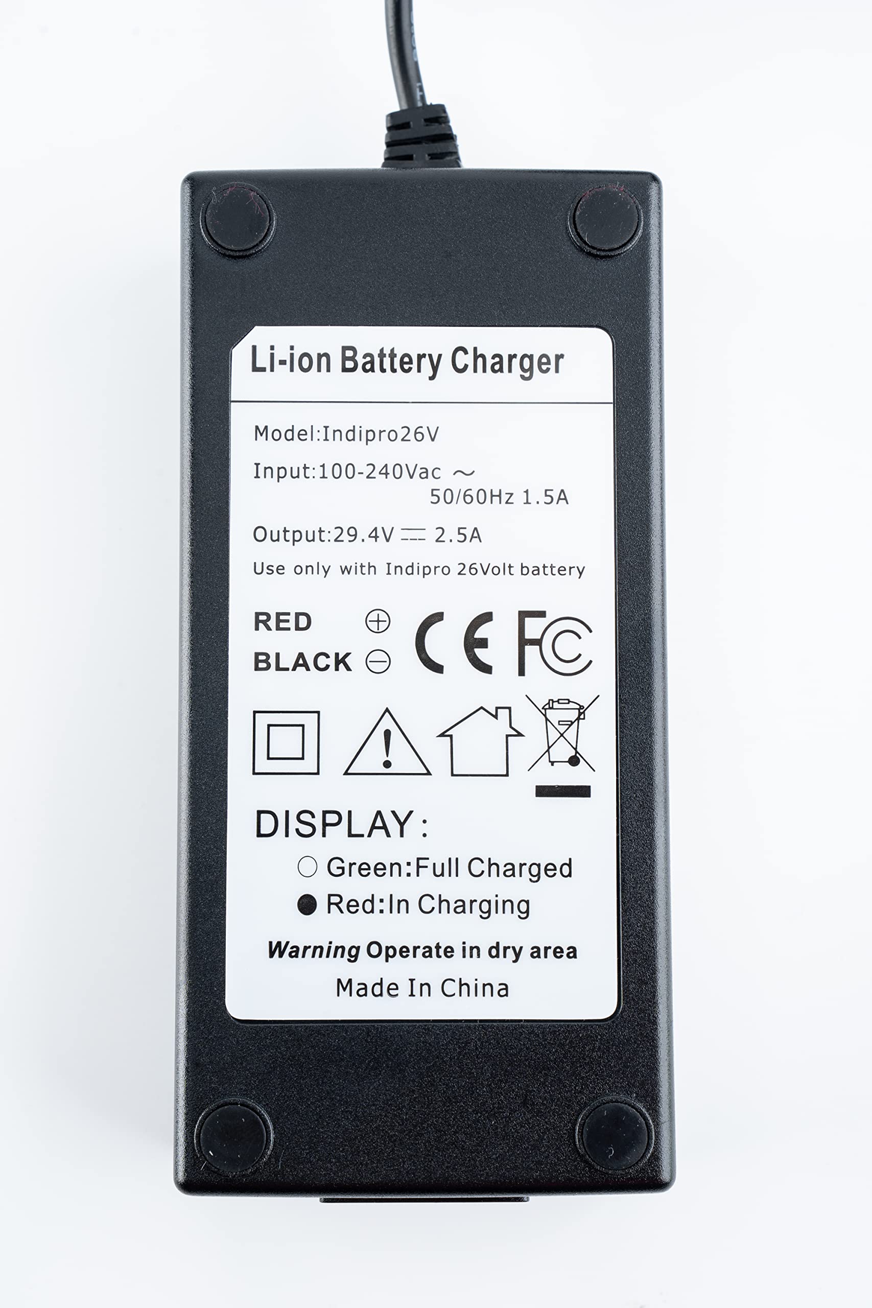 IndiPRO D-Tap Pro Fast Battery Charger 29.4V 2.5A for Sony NP-F Series Cameras - Perfect for Professional Photography & Videography on Location