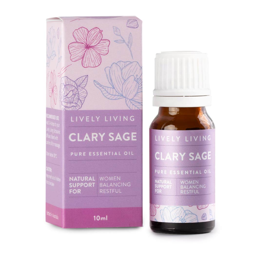 Pure Clary Sage French Essential Oil 10ml - 100% Natural Aromatherapy Oil for Relaxation, Stress Relief & Skin Care - Perfect for Diffusers, Massage & DIY Beauty Products
