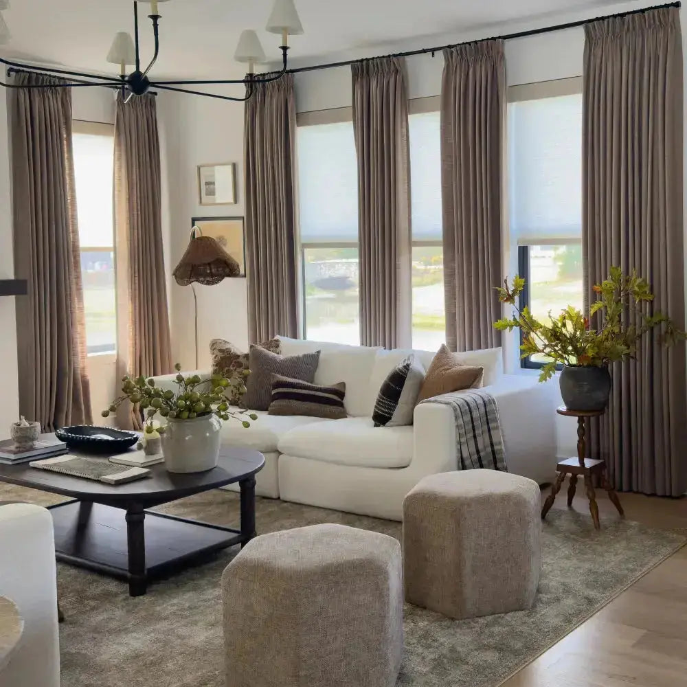 Blackout Curtains Pinch Pleated Drapes for Bedroom & Living Room - Liz Premium Thermal Insulated Room Darkening Window Treatments for Better Sleep & Privacy
