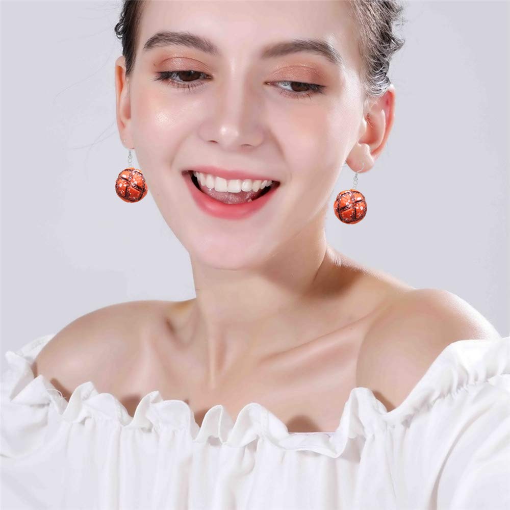 DAMLENG 6 Pairs Handmade Croissant French Bread Toast Drop Earrings - Cute Unique Baguette Dangle Earrings Set for Women - Yellow Food Simulation Jewelry - Perfect for Cosplay, Gift Giving & Fashion Accessories