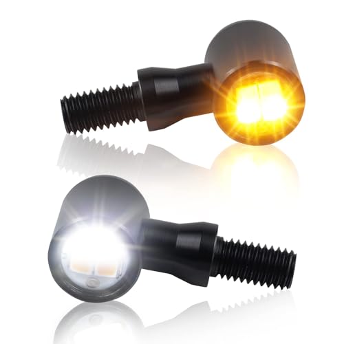 black with amber/white light