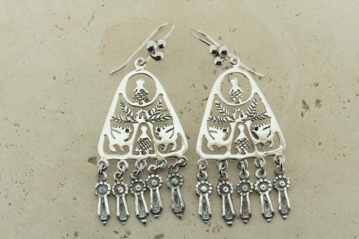 Tree of Life Chandelier Earrings for Women - Spiritual Bohemian Jewelry for Wedding, Party & Everyday Wear