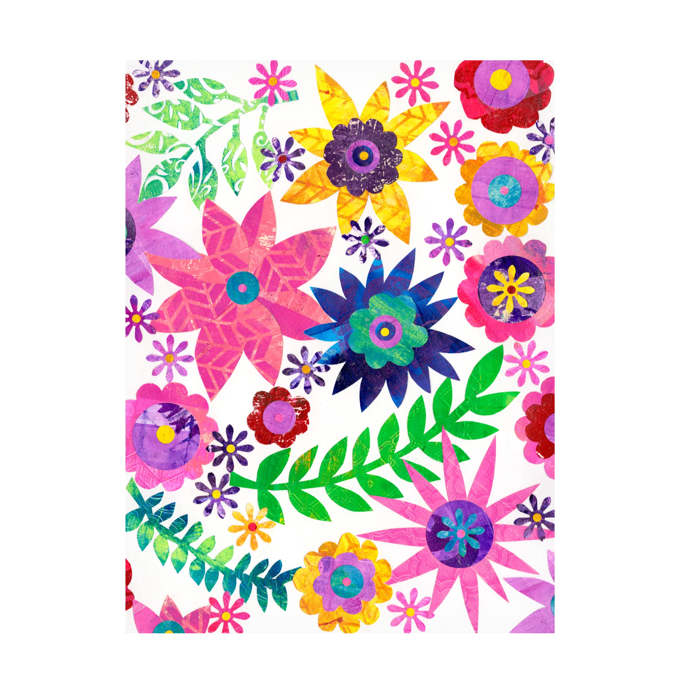 Trademark Fine Art 'Hippie Floral II' Canvas Wall Art by Regina Moore - Vibrant Bohemian Floral Painting for Living Room, Bedroom & Office Decor