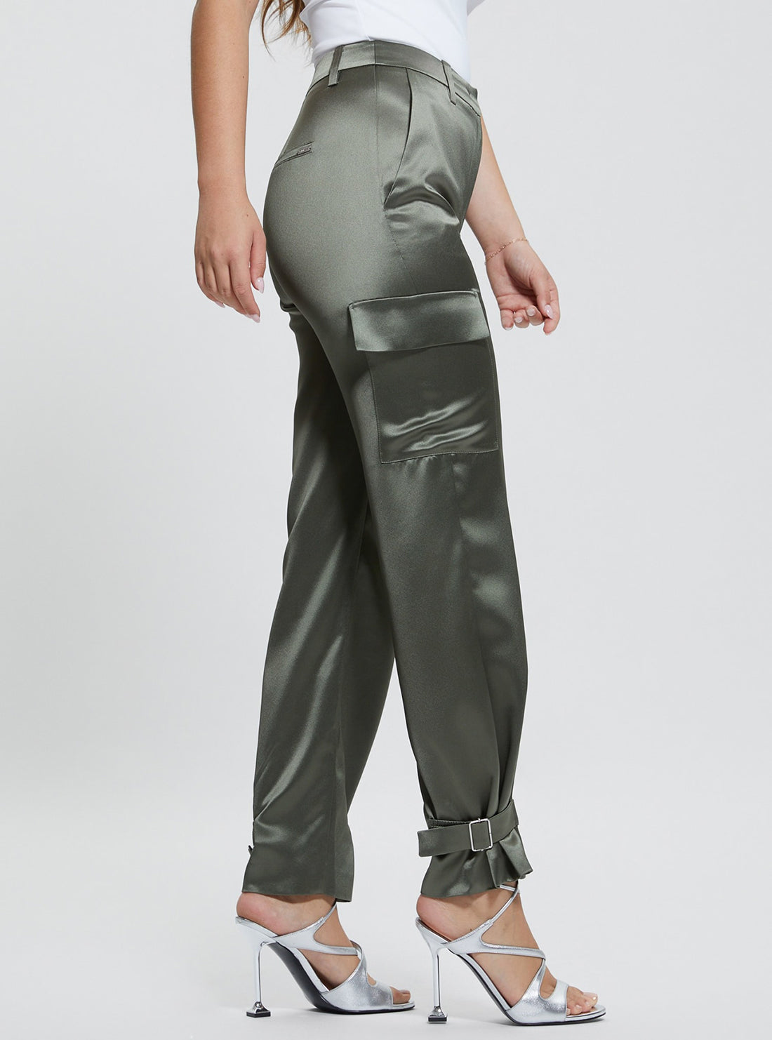 Green Marzia Jogger Pants for Women - Comfortable Athletic Lounge Pants for Yoga, Running & Casual Wear