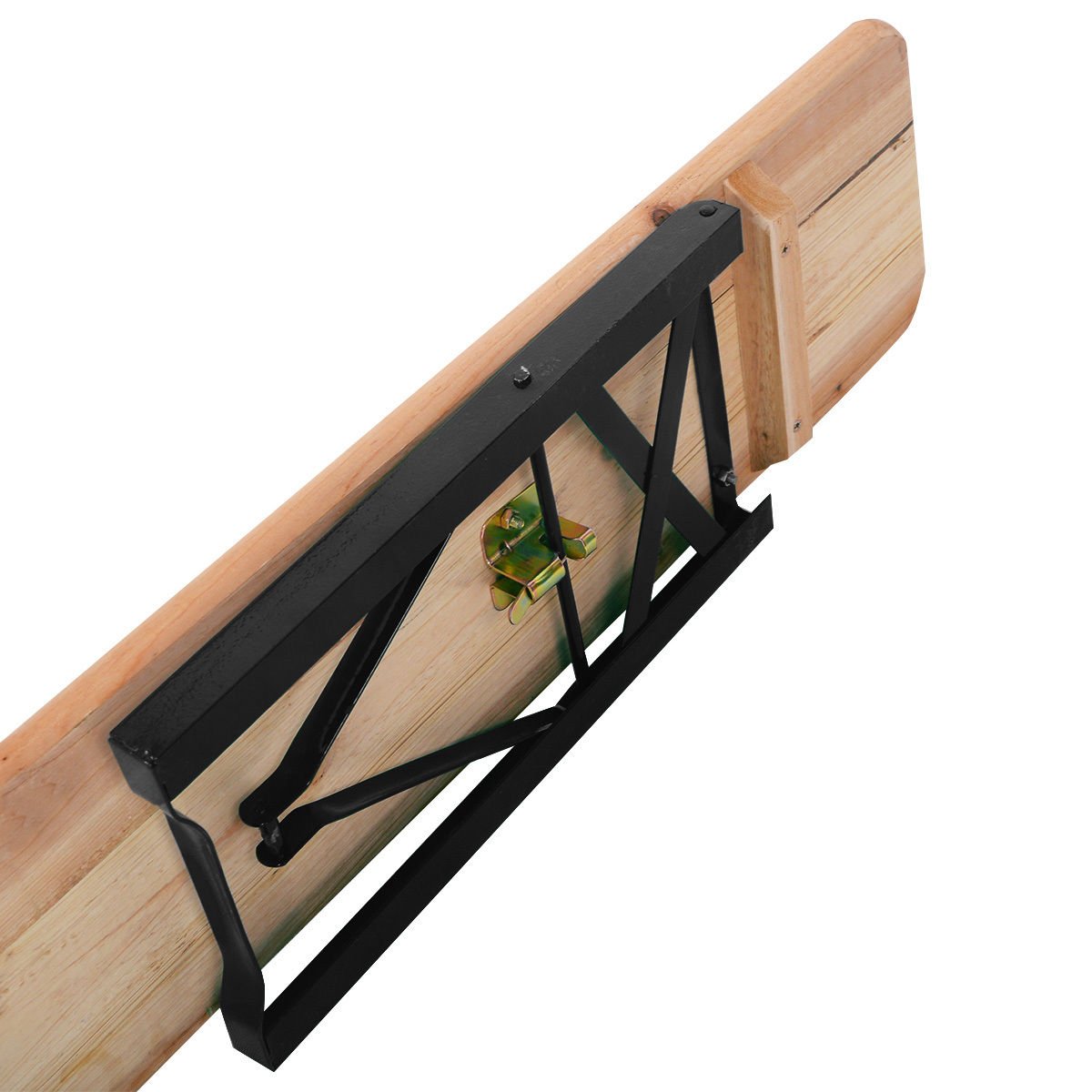 Folding Wooden Beer Table Bench Set - 3PCS Picnic Table with Wooden Top for Patio, Garden, Backyard & Outdoor Parties | Perfect for BBQs, Camping & Tailgating