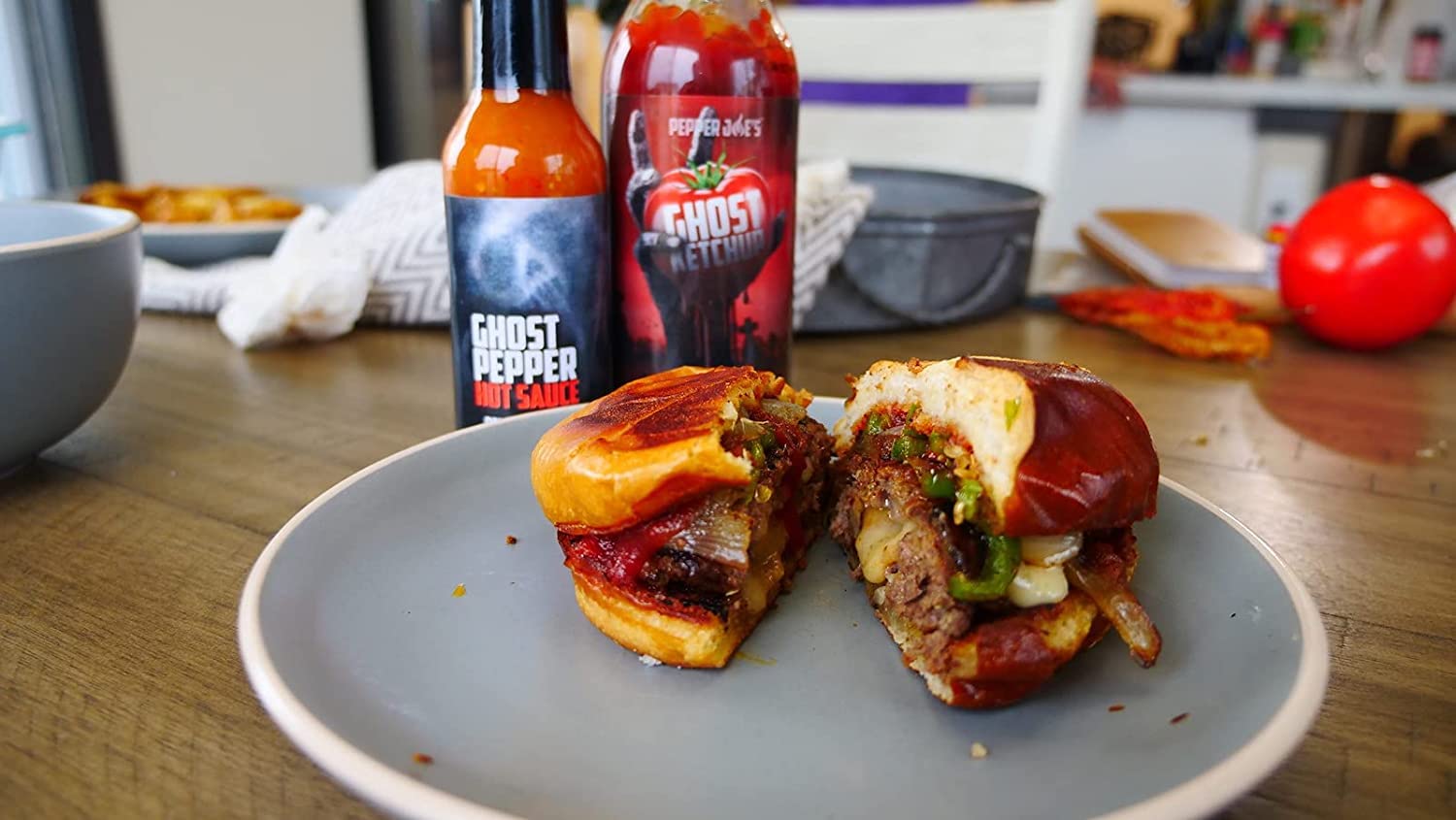 Ghost Pepper Hot Sauce by Pepper Joe’s – Spicy Bhut Jolokia Chili Sauce with Intense Heat & Flavor – 5oz Bottle (2-Pack) – Perfect for Wings, Tacos, Burgers & Cooking