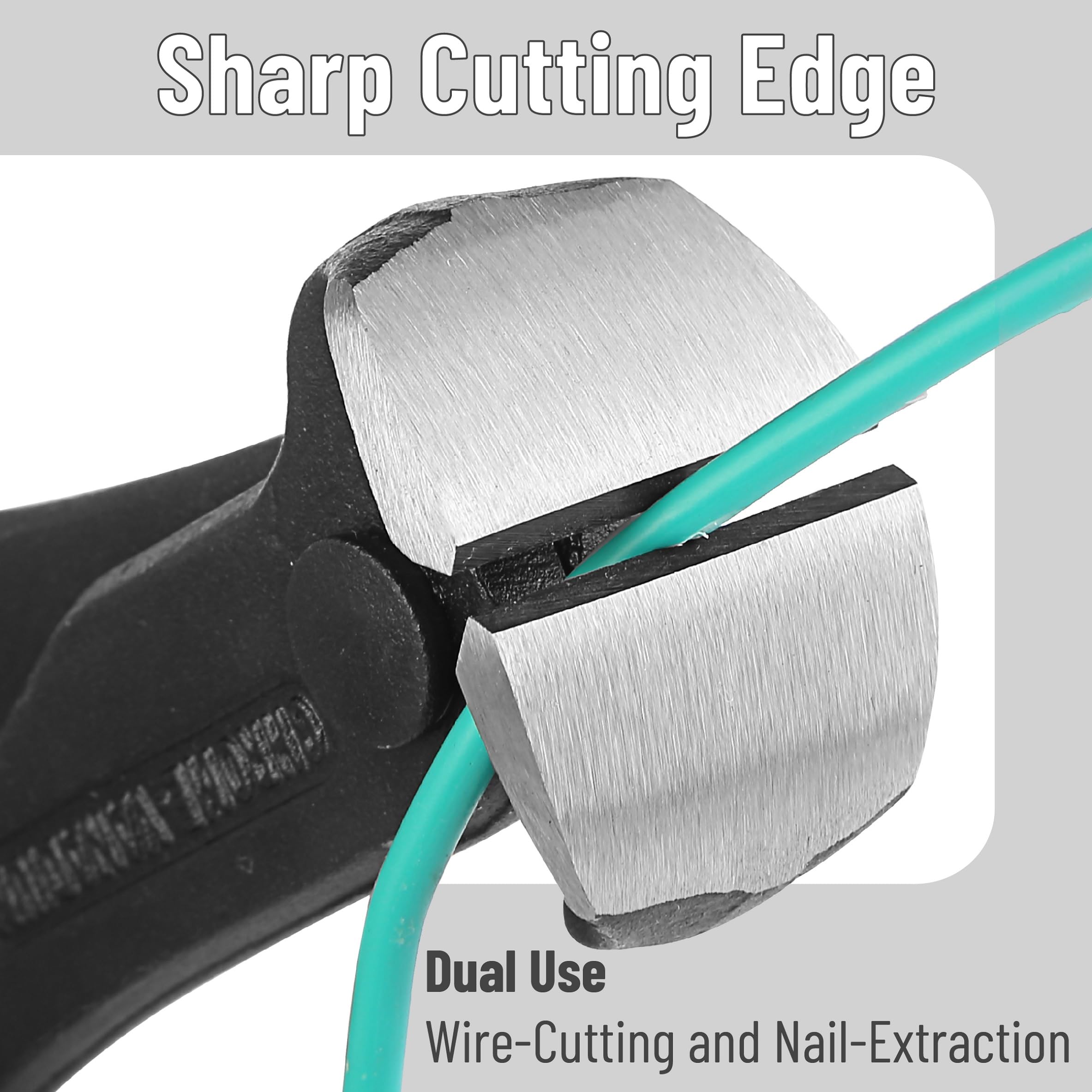 Bates Blue Nail Puller - Heavy Duty Nail Remover & Staple Puller Tool - End Cutting Pliers for Carpentry, Construction & DIY Projects - Perfect for Removing Nails, Staples & Fasteners from Wood & Drywall
