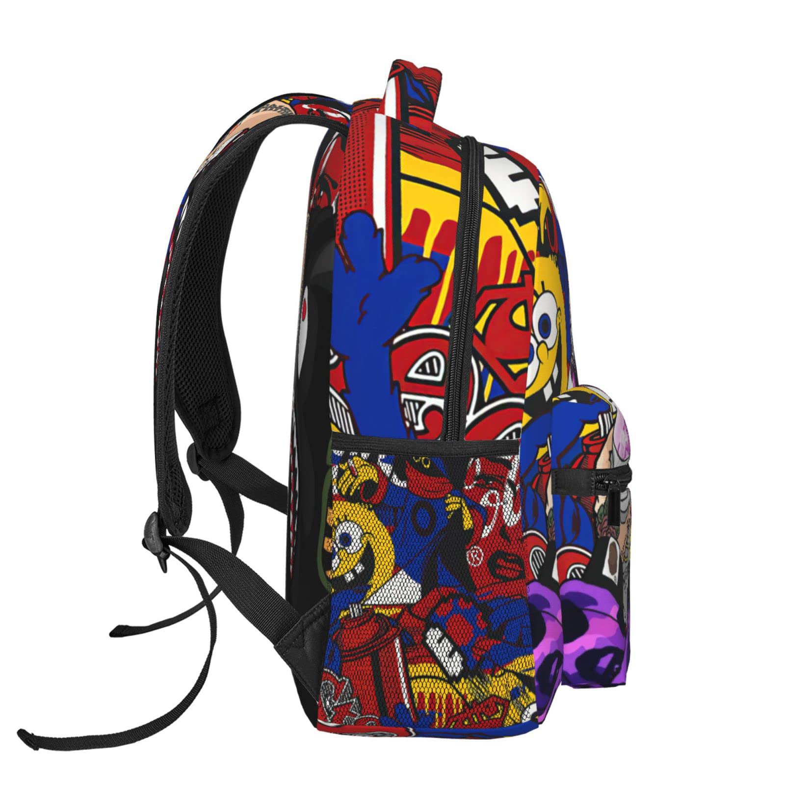 Shark Teeth Camo Backpack - Large Capacity Travel Laptop Backpack for School, Work & Outdoor | Durable Daypack for Men, Women, Boys & Girls | Perfect for College, Hiking & Daily Commute
