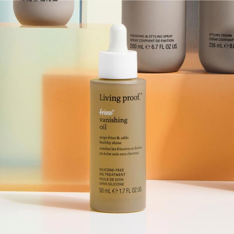 Living Proof No Frizz Vanishing Oil - Weightless Hair Oil for Frizz Control & Shine - Perfect for Dry, Damaged Hair & Styling - Salon Quality Hair Care for Smooth, Silky Strands - Ideal for Daily Use & Heat Protection