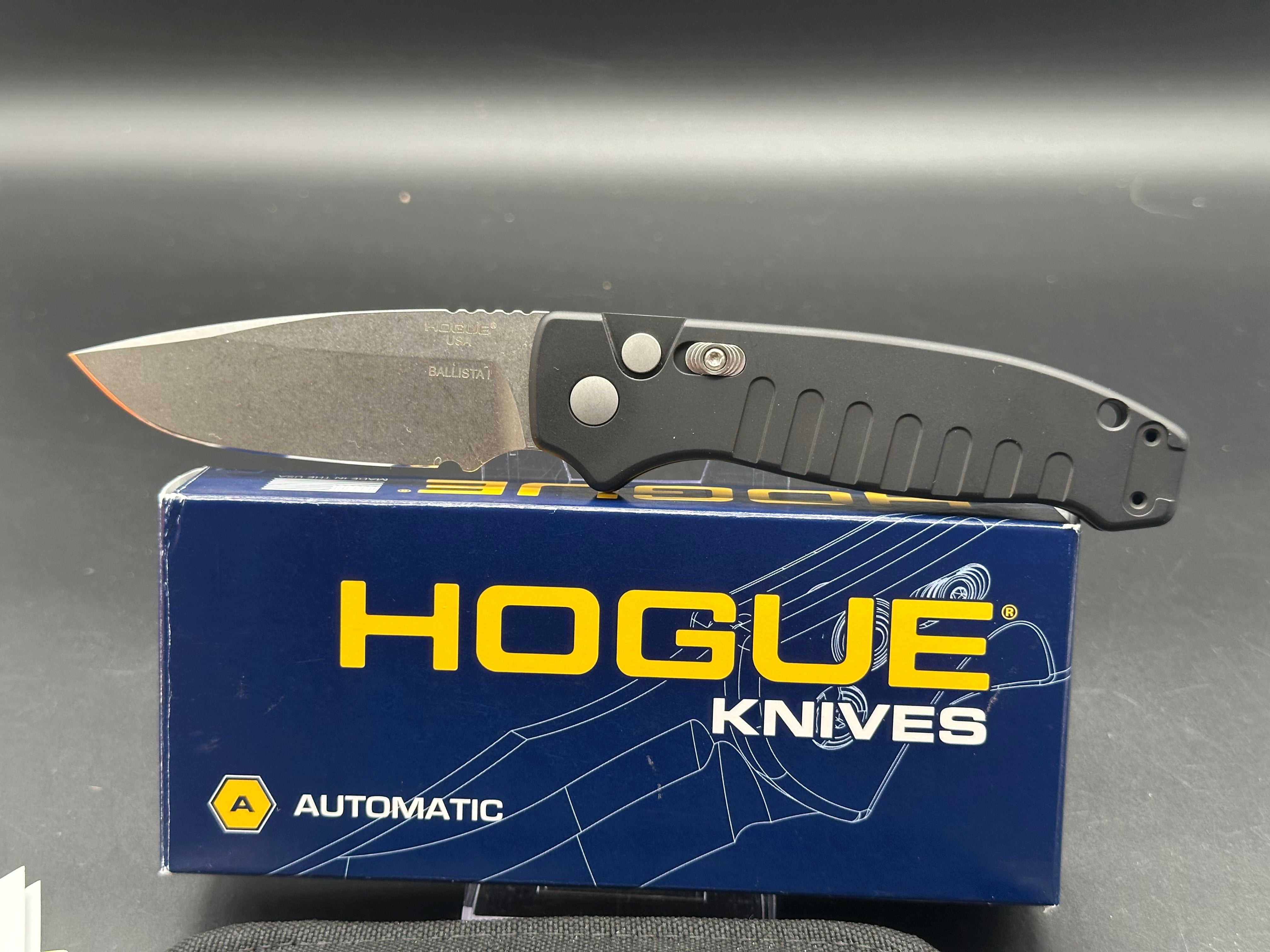 Hogue Ballista Drop Point Automatic Knife - 3.5