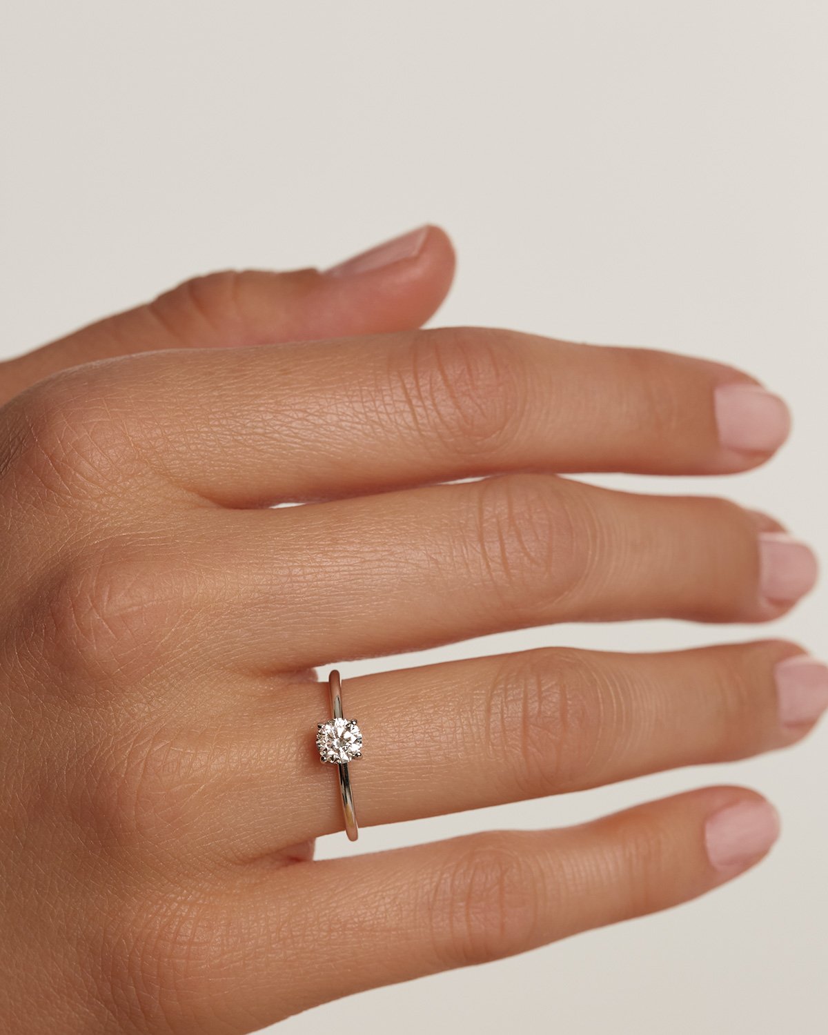 GRID Diamonds & White Gold Solitaire Supreme Ring 2 | Elegant Engagement & Wedding Jewelry for Women | Perfect for Proposals, Anniversaries & Special Occasions
