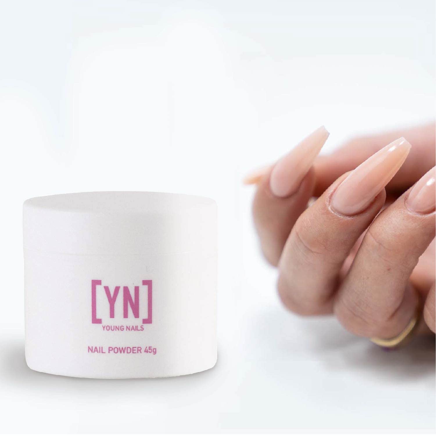 Young Nails Acrylic Cover Powder - Rosebud 45g | Professional Nail Extension & Manicure Kit for Salon & Home Use