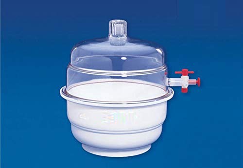 NAVKAR SYSTEMS 200mm Vacuum Desiccator (1 Pc) - Laboratory Grade Airtight Storage for Moisture-Sensitive Materials | Ideal for Chemical, Pharmaceutical & Electronic Component Preservation