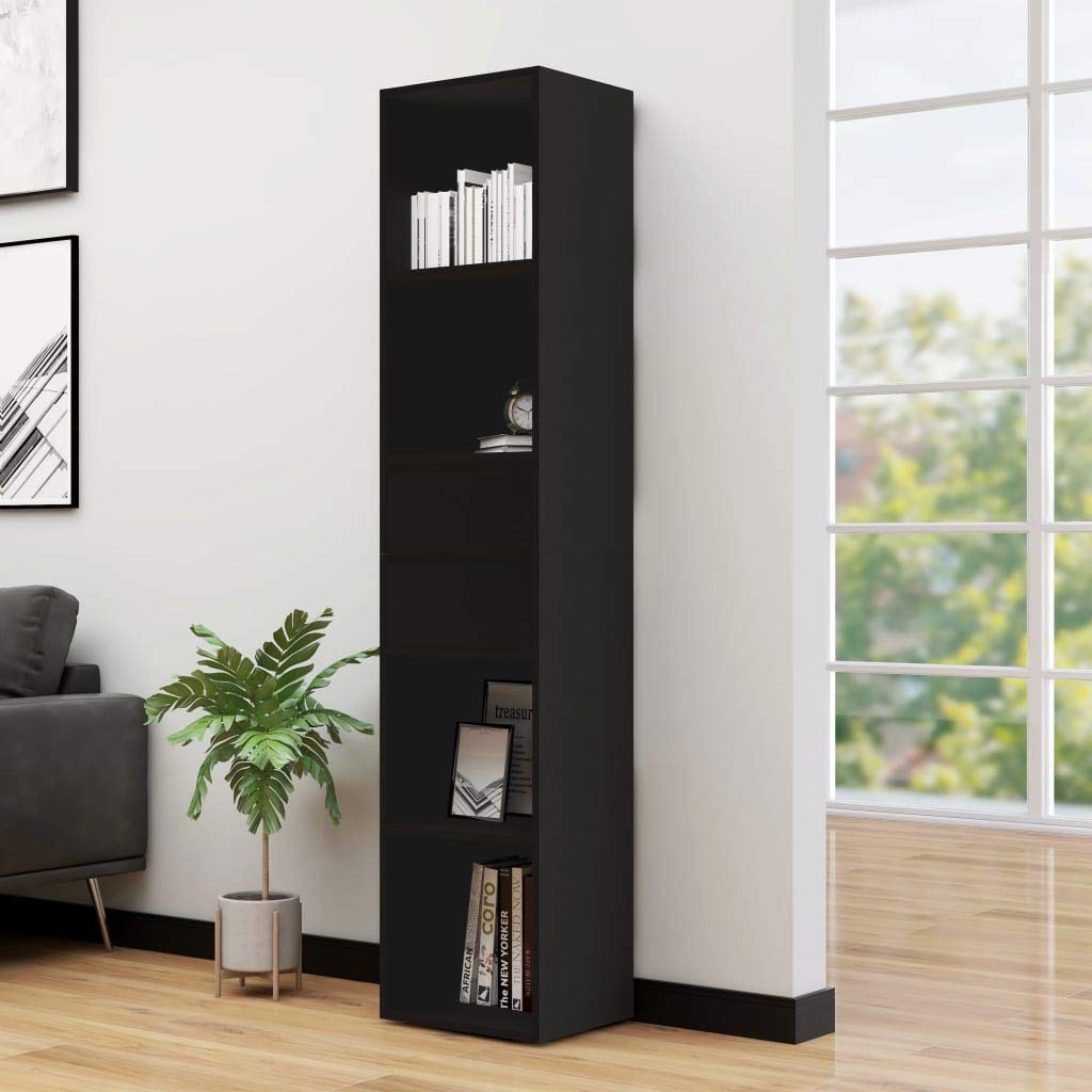 Freestanding Bookcase with Storage - Chipboard Bookshelf for Living Room & Bedroom - Display Cabinet for Books, Decorations & Organizing - Perfect for Home Office, Dorm Room & Small Space Storage Solutions