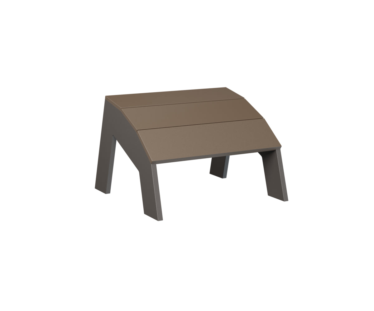 Berlin Gardens Nordic Adirondack Footstool - Outdoor Patio Furniture, Solid Wood Footrest for Garden, Deck & Poolside Relaxation