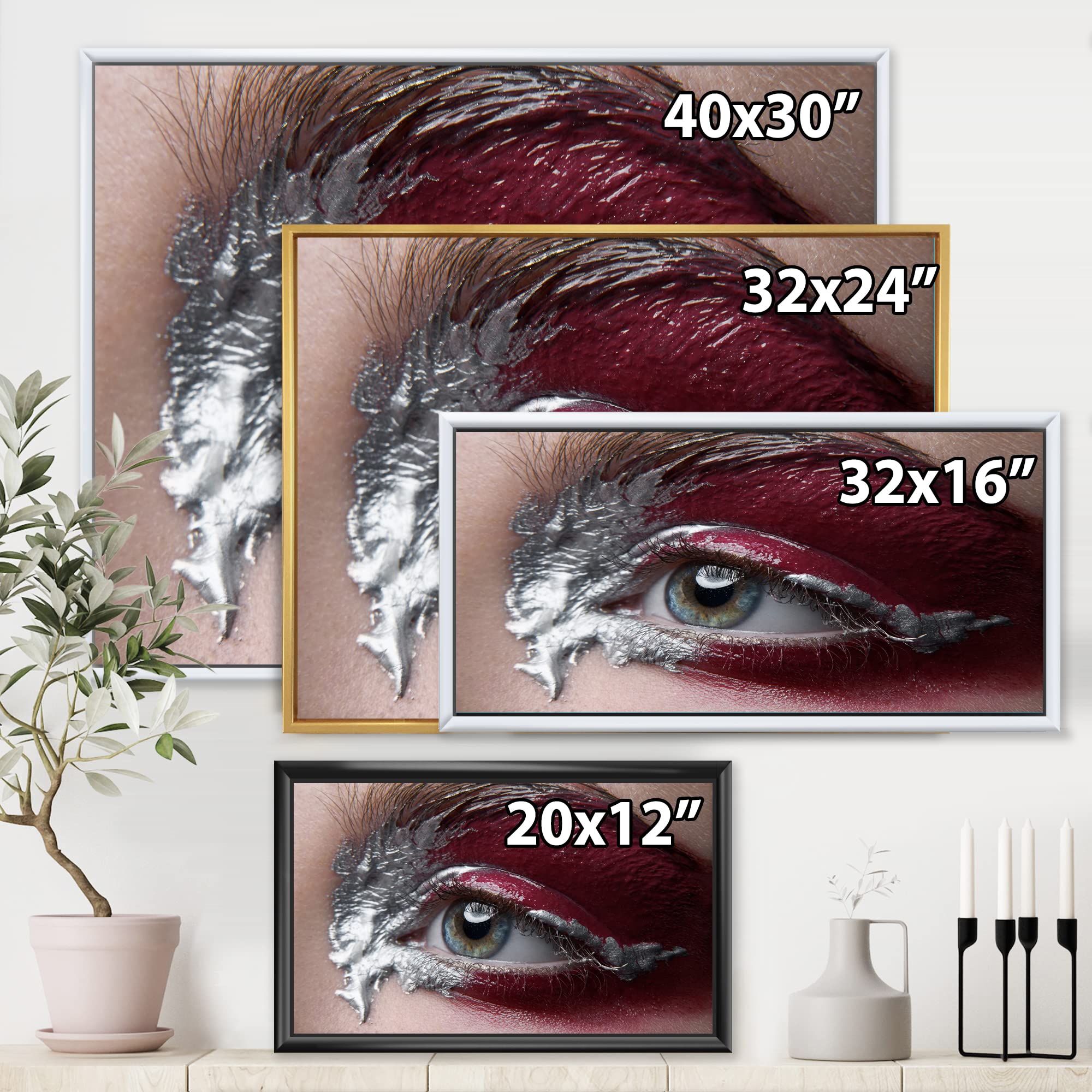 DesignQ Retouched Photo - Modern Framed Canvas Wall Art Print for Living Room, Bedroom & Office Decor | High-Quality Home Wall Decorations