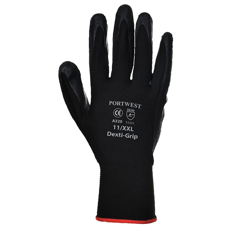 Dexti Grip Gloves (A320) - Non-Slip Work Gloves for Construction, Gardening & DIY Projects - PW075