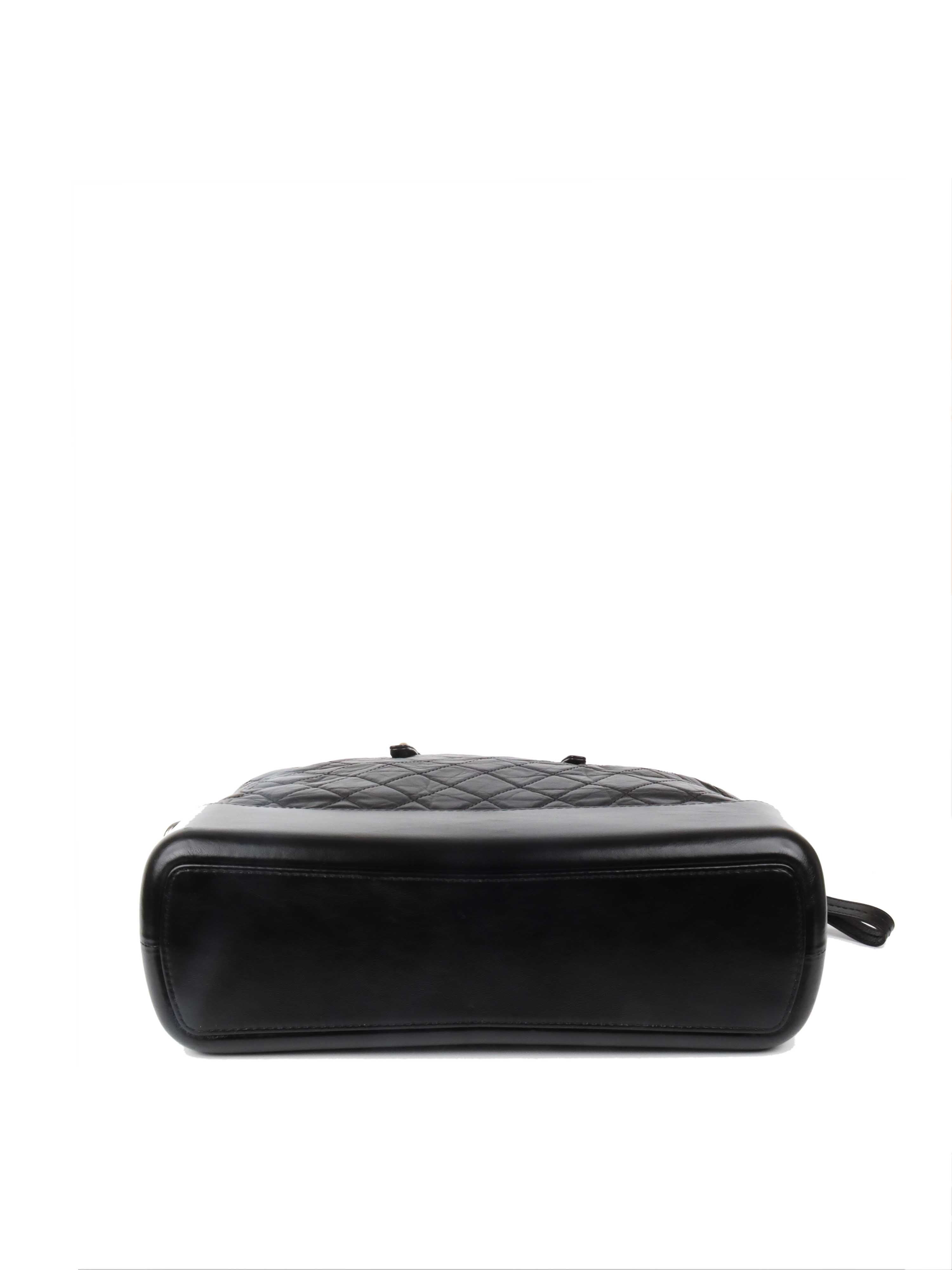 Chanel Black Gabrielle Top Handle Bag with Gold and Silver Hardware - Luxury Designer Handbag for Women, Perfect for Parties, Work, and Everyday Use