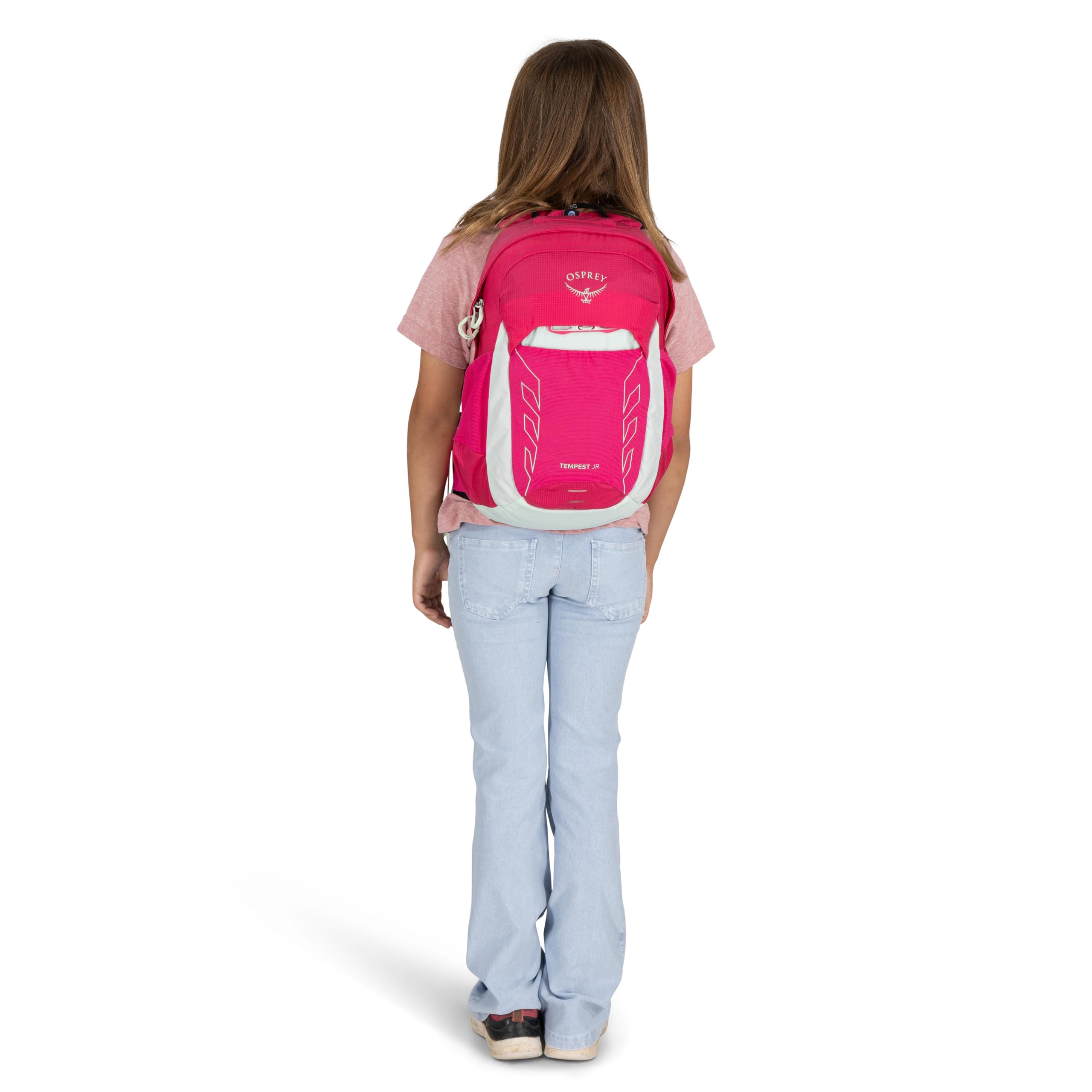 Osprey Tempest Jr Girls Lightweight Hiking Backpack for Kids - Hotspot Pink | Perfect for Outdoor Adventures, School & Travel Daypacks