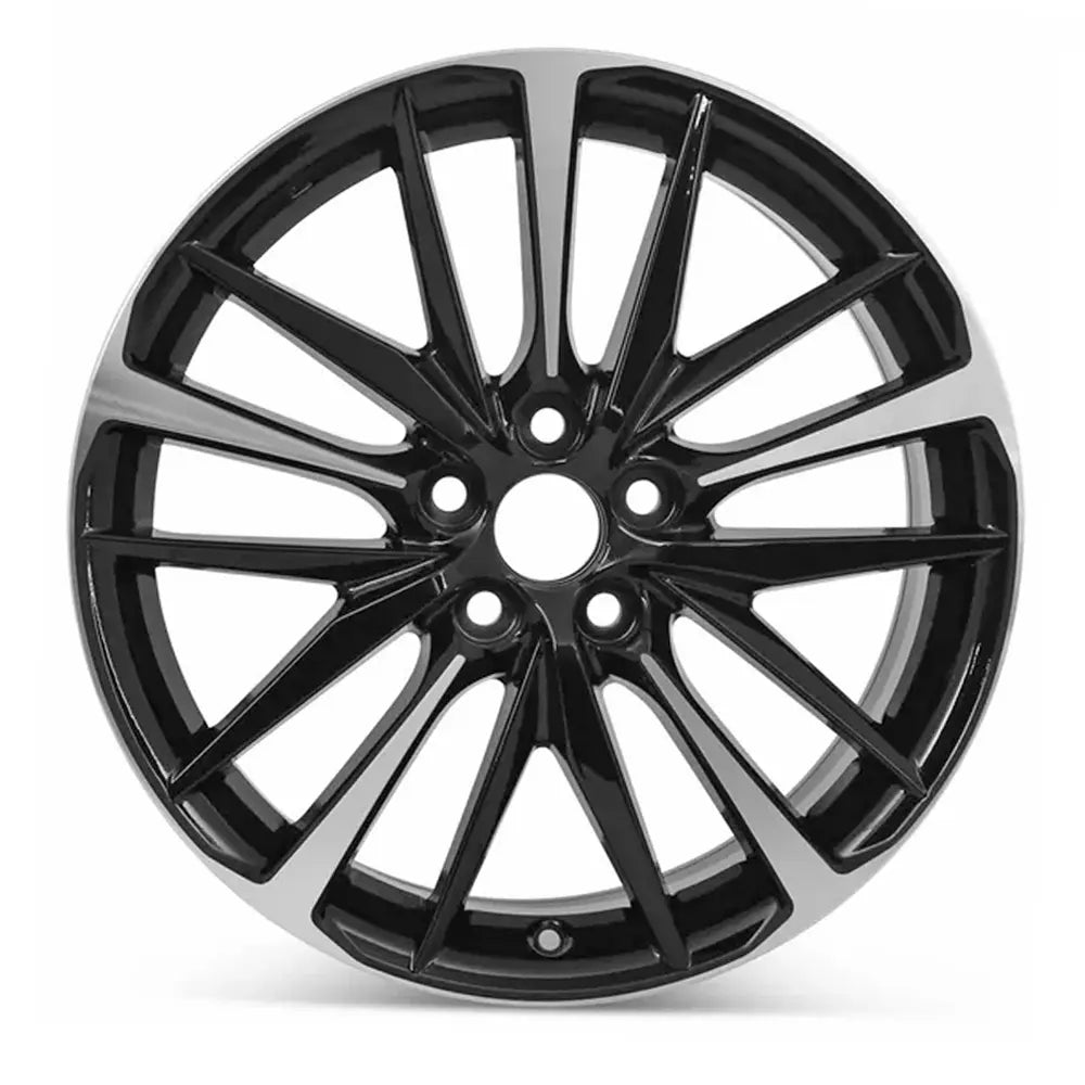 19 Inch Toyota Camry Wheel Replacement - Machined Black Replica Rim 75222 4261106E20 | Perfect for Car Upgrades, Custom Builds & Off-Road Adventures