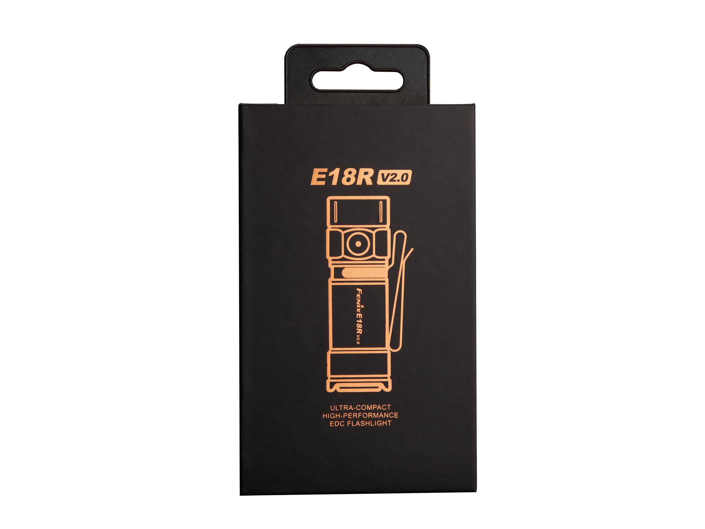 Fenix E18R V2 Rechargeable LED Flashlight - 1200 Lumens, USB-C, Compact EDC Light for Camping, Hiking & Emergency Use
