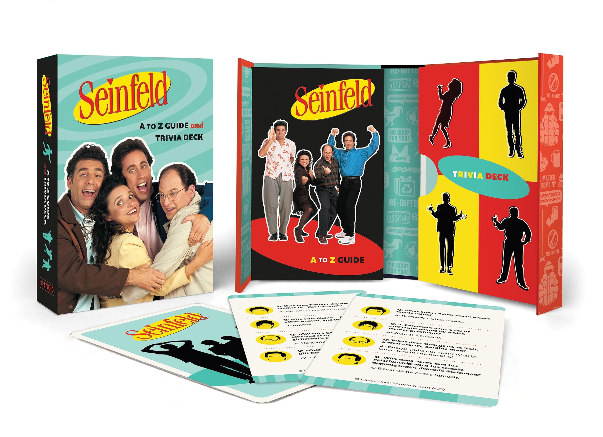 Seinfeld: The Ultimate A to Z Guide & Trivia Card Deck - Perfect for Game Nights, TV Show Fans, and Pop Culture Enthusiasts