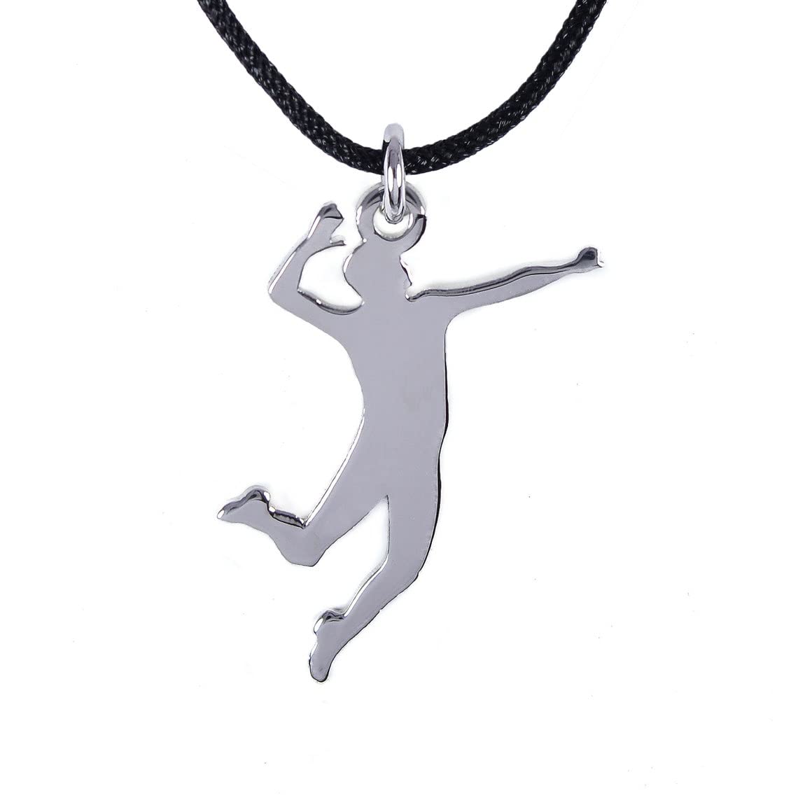 Volleyball Jewelry for Men - Unique Sports Gifts for Him, Son & Volleyball Players - Sterling Silver Charm Necklace - Perfect for Games, Training & Volleyball Enthusiasts