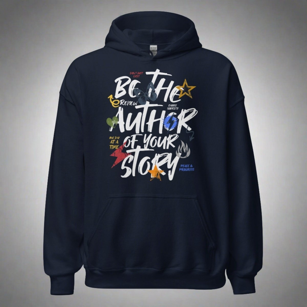 Author Your Sobriety Unisex Hoodie - Comfortable & Stylish Pullover Sweatshirt for Men & Women - Perfect for Sober Living, Recovery Support & Everyday Wear