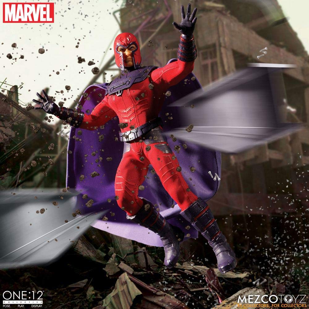 Mezco Toyz One:12 Collective Magneto Action Figure - Premium Collectible for Marvel Fans & Display